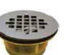 Cast Brass, Inside Caulking Shower Drain