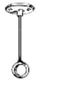 Ceiling Supports for Curtain Bars