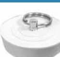 Stoppers - Solid Stoppers-White Rubber