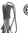 Power Strips - Grounded Switch Circuit Breaker - 5 Flexible Outlets Power Strip