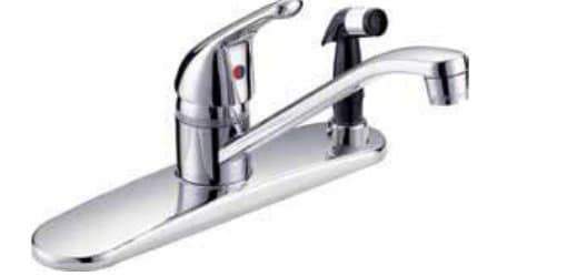 Single Handle Kitchen Faucet w/ Deck Mounted Spray