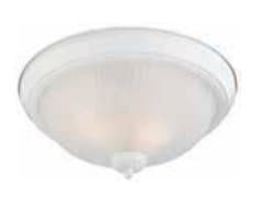 Brushed Nickel 1-Light Ceiling Fixture