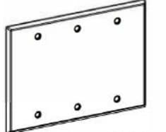 3-Gang Blank and Device Covers