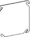 4" Square (4S) Covers Flat or Drawn