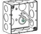 4" Square (4S) Deep Boxes Welded 2-1/8" Deep (BSA)