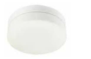 White 2-Light Round Ceiling Fixture