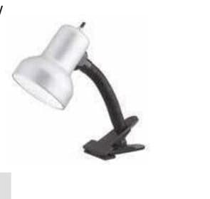 Black & Gray Clip Desk Lamp