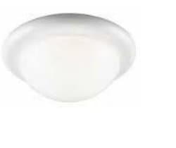 White 1-Light Ceiling Fixture