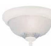 White 1-Light Floral Ceiling Fixture