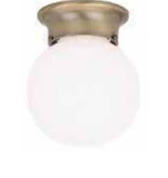 Antique Brass Globe Ceiling Fixture