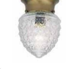 Antique Brass Acorn Ceiling Fixture