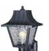 Black Resin Outdoor Coach Light