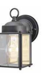 Black Outdoor Wall Lantern
