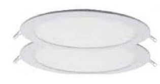 18W Thin LED Panel — Round 6500K (2-Pack)