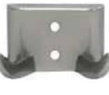 Double Robe Hook Exposed Screw Mount