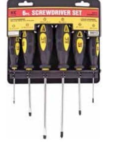 6 pc. Screwdriver Set & Rack