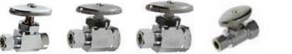 Chrome Plated Brass Straight Valves, Multi-Turn