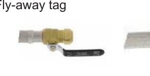 PipeBite Push-On Water Heater Connector w/ Ball Valve