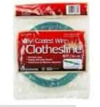 Green Vinyl Coated Galvanized Solid Wire Clothesline
