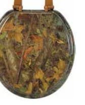 Camo Wood Seats - Round Seat-Plastic Hinge