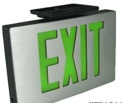 Cast Aluminum LED Exit Sign