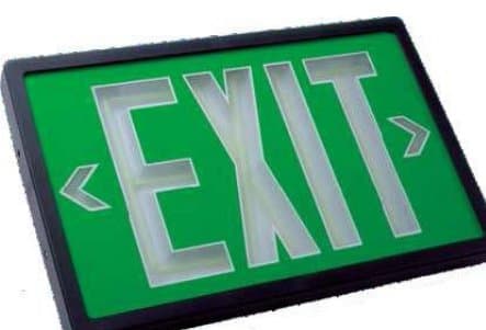 Self-Illuminating Tritium (Nuclear) Exit Sign
