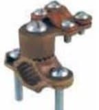 Bronze Ground Clamps With Adapter