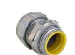Zinc Die Cast Insulated EMT Connectors Compression Type & Rain-Tight