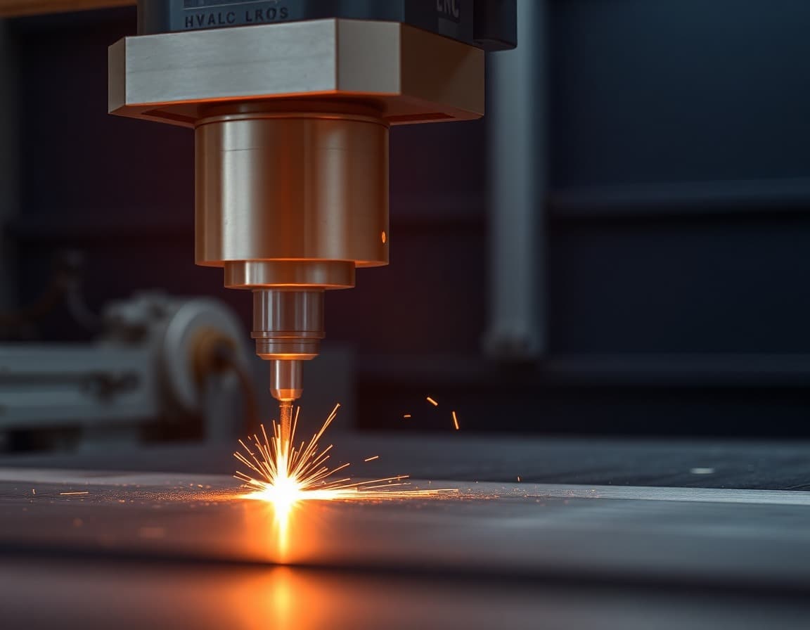Precision laser cutting in fabrication shop